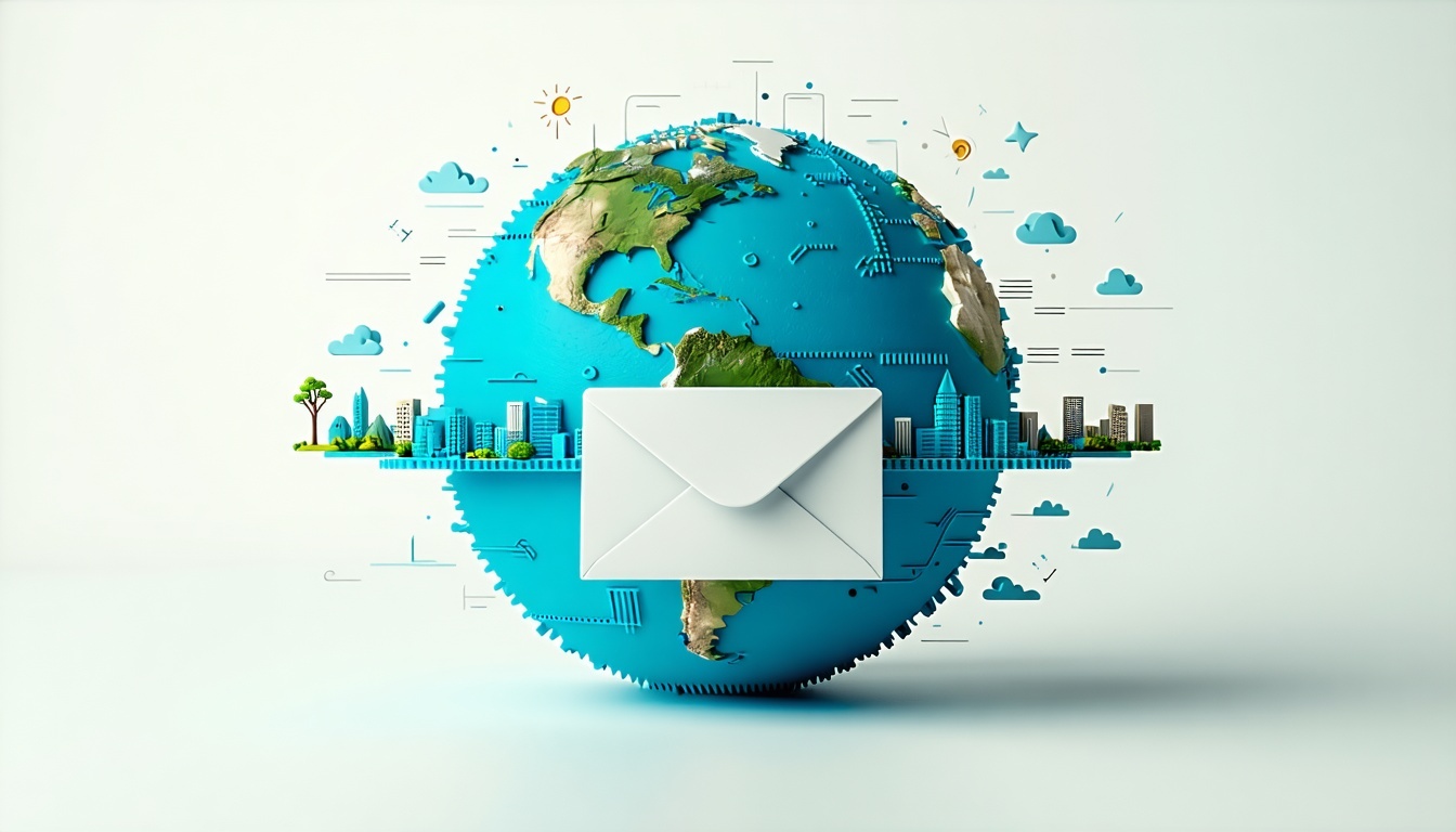 email zooming across the globe-1