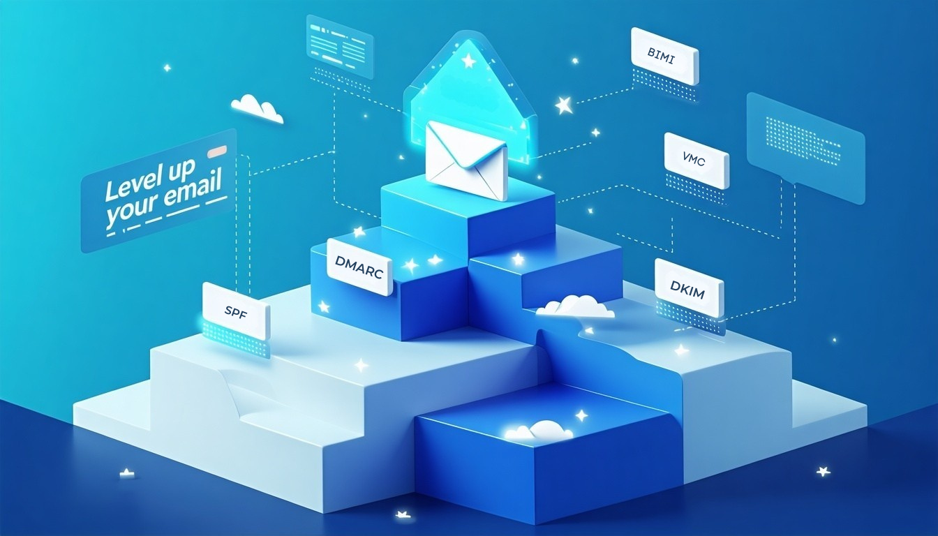 Relationship SPF DKIM DMARC VMC BIMI